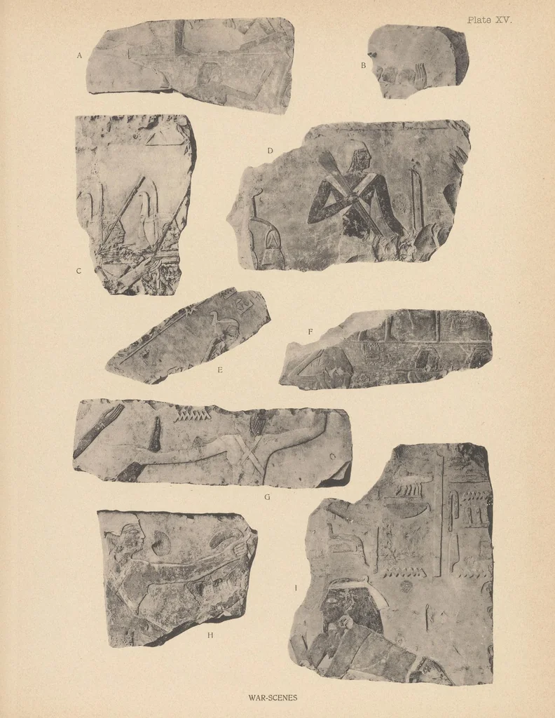 An illustration from The XIth dynasty temple at Deir el-Bahari, 1907, leaf 125