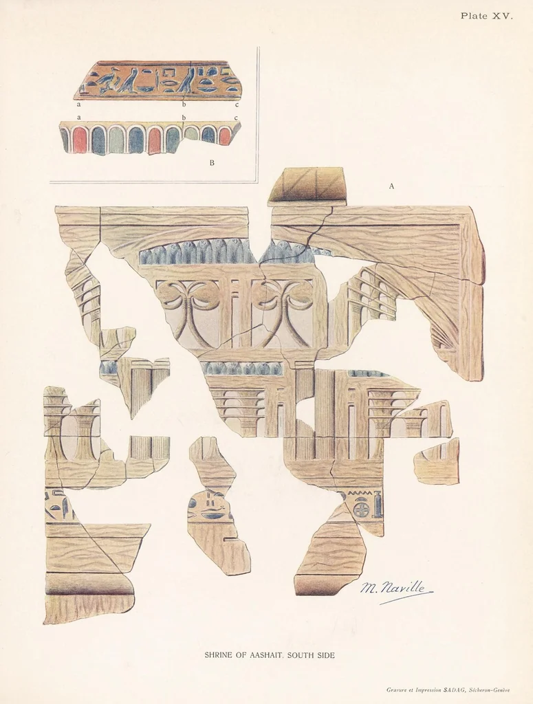 An illustration from The XIth dynasty temple at Deir el-Bahari, 1907, leaf 75