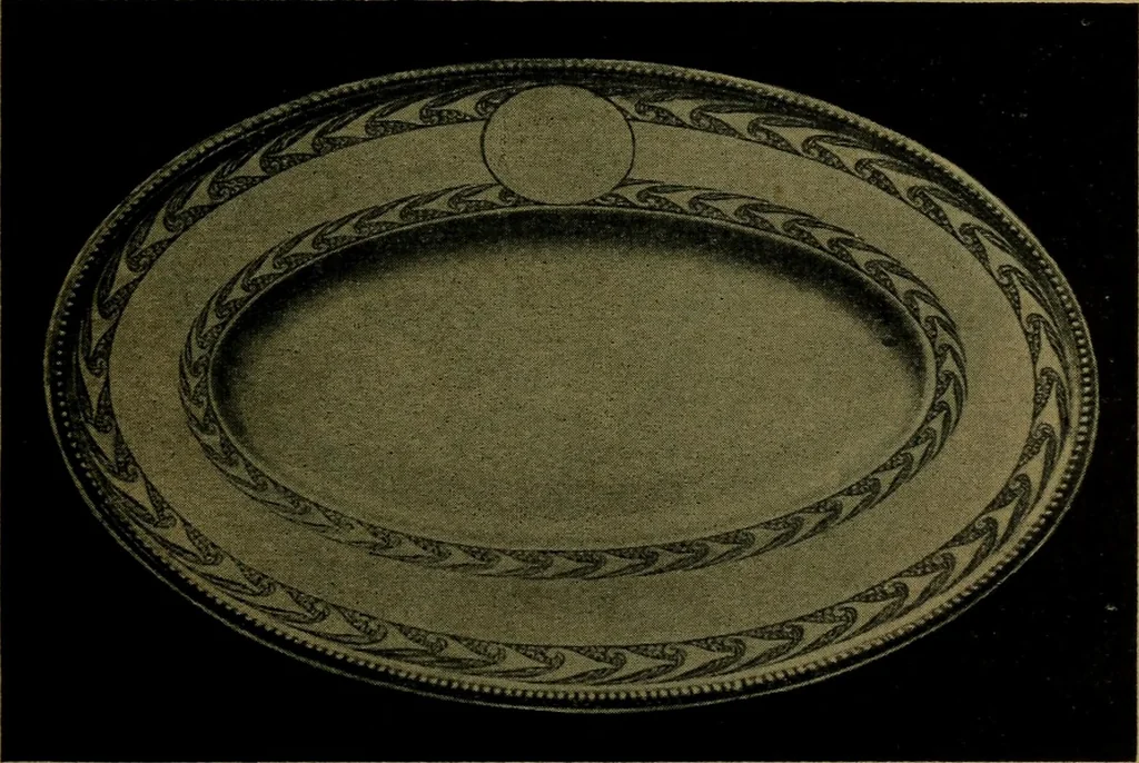 An illustration from XIV [i.e. Vierzehnter] Verbandstag Verband deutscher Juweliere, Gold- & Silberschmiede Strassburg, vom 7.-11. August 1914 : verbunden mit einer Ausstellung alter & neuer Goldschmiedearbeiten und Uhren, 1914, leaf 100