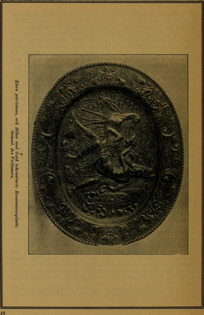 An illustration from XIV [i.e. Vierzehnter] Verbandstag Verband deutscher Juweliere, Gold- & Silberschmiede Strassburg, vom 7.-11. August 1914 : verbunden mit einer Ausstellung alter & neuer Goldschmiedearbeiten und Uhren, 1914, leaf 25