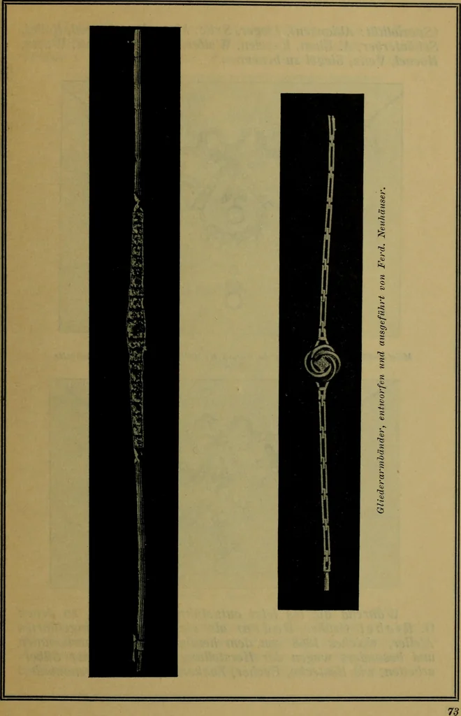 An illustration from XIV [i.e. Vierzehnter] Verbandstag Verband deutscher Juweliere, Gold- & Silberschmiede Strassburg, vom 7.-11. August 1914 : verbunden mit einer Ausstellung alter & neuer Goldschmiedearbeiten und Uhren, 1914, leaf 80