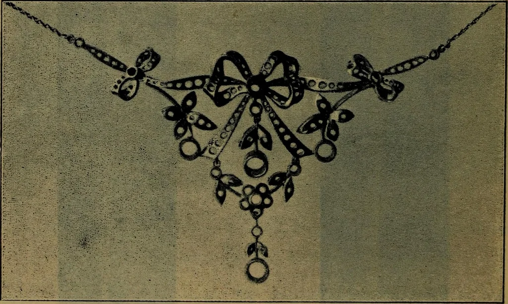 An illustration from XIV [i.e. Vierzehnter] Verbandstag Verband deutscher Juweliere, Gold- & Silberschmiede Strassburg, vom 7.-11. August 1914 : verbunden mit einer Ausstellung alter & neuer Goldschmiedearbeiten und Uhren, 1914, leaf 81