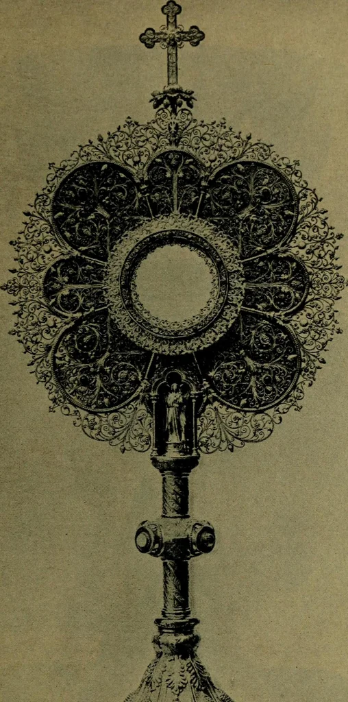 An illustration from XIV [i.e. Vierzehnter] Verbandstag Verband deutscher Juweliere, Gold- & Silberschmiede Strassburg, vom 7.-11. August 1914 : verbunden mit einer Ausstellung alter & neuer Goldschmiedearbeiten und Uhren, 1914, leaf 84