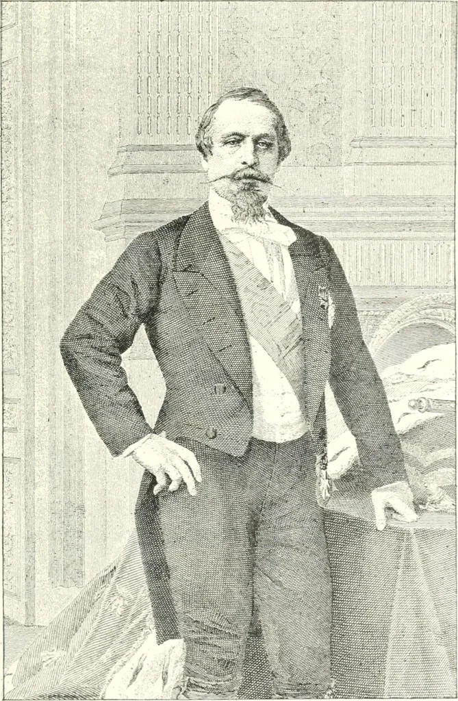 An illustration from XIXe [i.e. Dix-neuvième] siècle (en France); classes - moeurs - usages - costumes - inventions. Ouvrage illustré d'un front. chromotypographique, de 16 planches coloriées aux patrons, de 36 entetes et lettres ornées et de 487 gravures (dont 24 tirées hors texte) d'après les principaux artistes du siècle, 1893, leaf 116