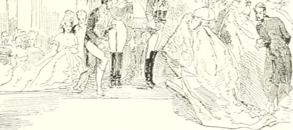 An illustration from XIXe [i.e. Dix-neuvième] siècle (en France); classes - moeurs - usages - costumes - inventions. Ouvrage illustré d'un front. chromotypographique, de 16 planches coloriées aux patrons, de 36 entetes et lettres ornées et de 487 gravures (dont 24 tirées hors texte) d'après les principaux artistes du siècle, 1893, leaf 122