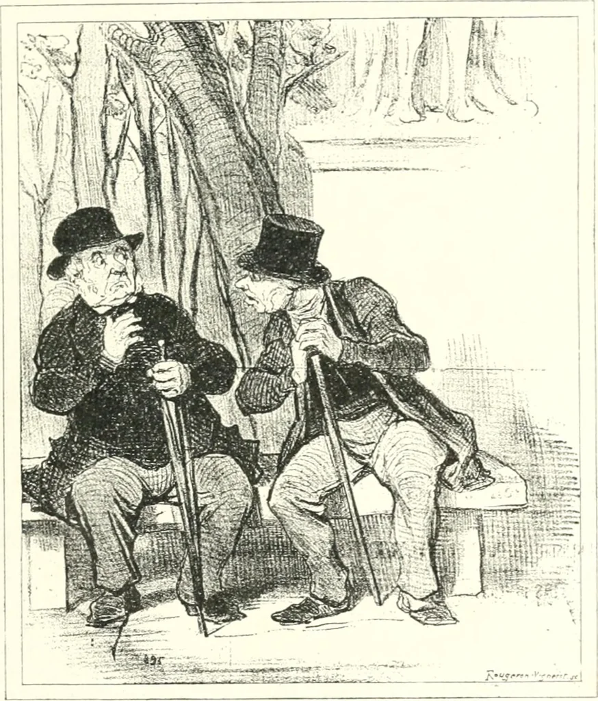 An illustration from XIXe [i.e. Dix-neuvième] siècle (en France); classes - moeurs - usages - costumes - inventions. Ouvrage illustré d'un front. chromotypographique, de 16 planches coloriées aux patrons, de 36 entetes et lettres ornées et de 487 gravures (dont 24 tirées hors texte) d'après les principaux artistes du siècle, 1893, leaf 168