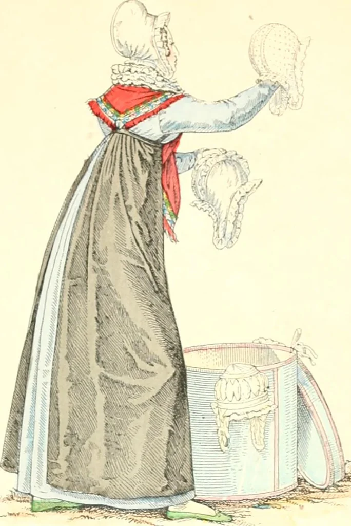 An illustration from XIXe [i.e. Dix-neuvième] siècle (en France); classes - moeurs - usages - costumes - inventions. Ouvrage illustré d'un front. chromotypographique, de 16 planches coloriées aux patrons, de 36 entetes et lettres ornées et de 487 gravures (dont 24 tirées hors texte) d'après les principaux artistes du siècle, 1893, leaf 212