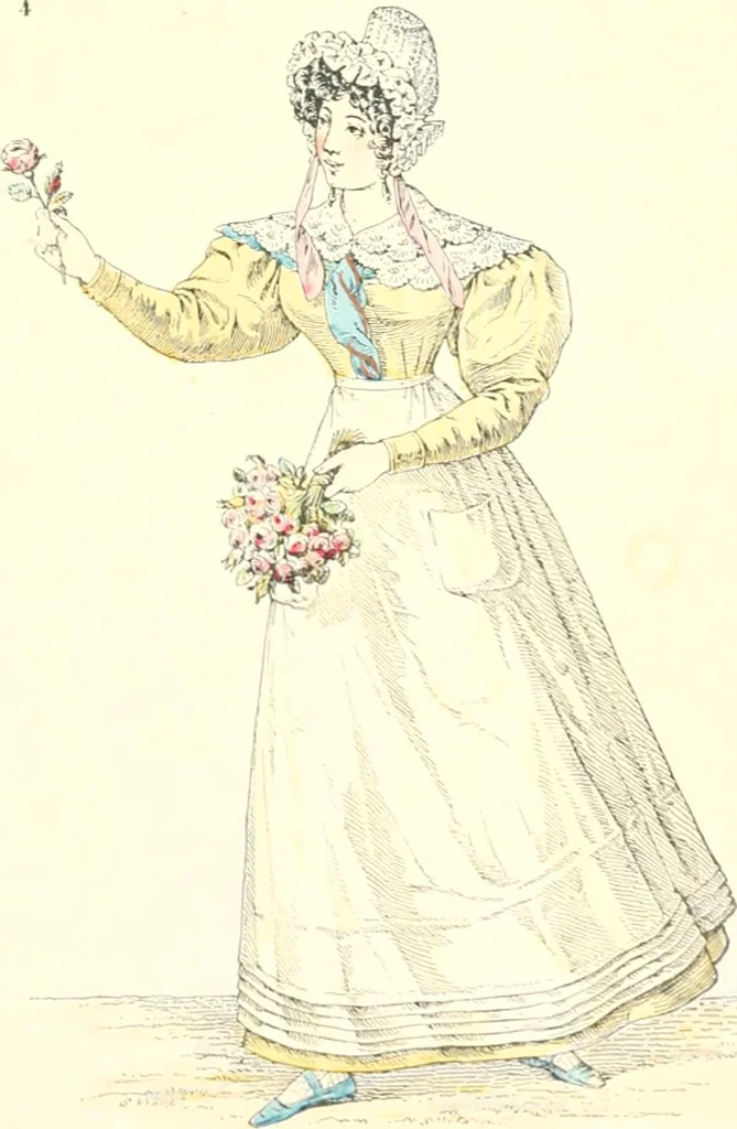 An illustration from XIXe [i.e. Dix-neuvième] siècle (en France); classes - moeurs - usages - costumes - inventions. Ouvrage illustré d'un front. chromotypographique, de 16 planches coloriées aux patrons, de 36 entetes et lettres ornées et de 487 gravures (dont 24 tirées hors texte) d'après les principaux artistes du siècle, 1893, leaf 212