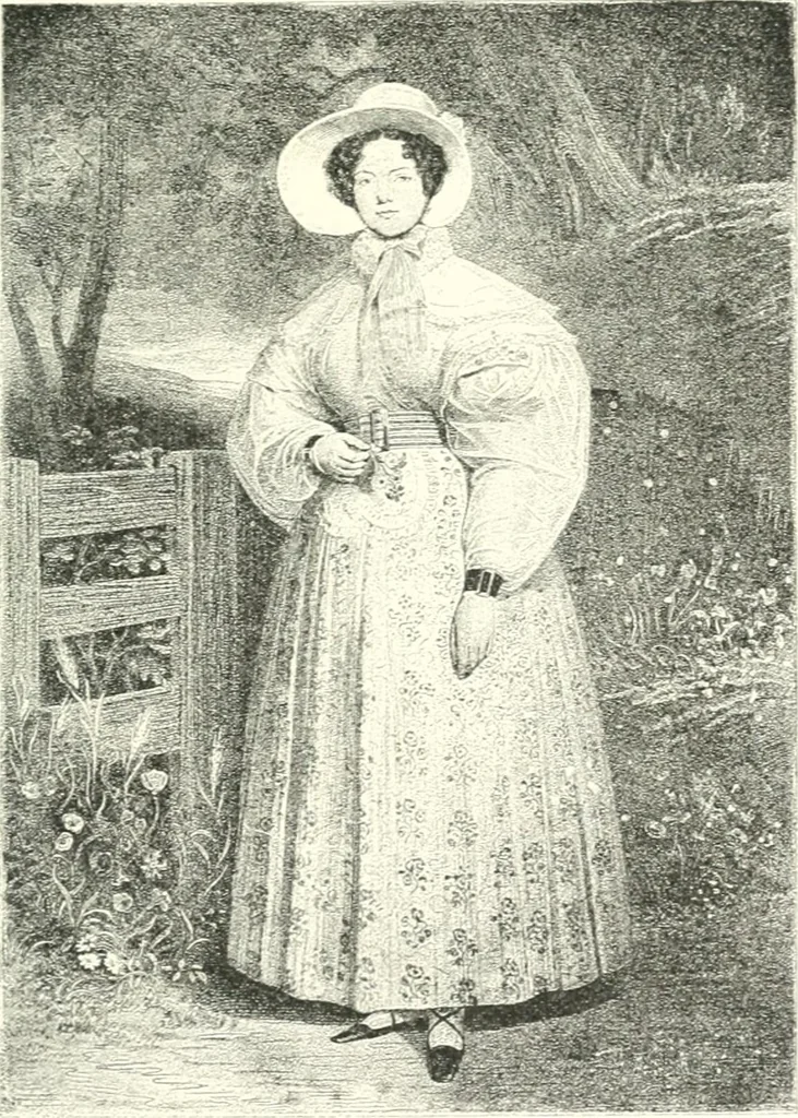 An illustration from XIXe [i.e. Dix-neuvième] siècle (en France); classes - moeurs - usages - costumes - inventions. Ouvrage illustré d'un front. chromotypographique, de 16 planches coloriées aux patrons, de 36 entetes et lettres ornées et de 487 gravures (dont 24 tirées hors texte) d'après les principaux artistes du siècle, 1893, leaf 220