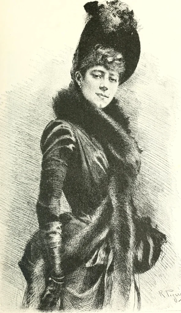 An illustration from XIXe [i.e. Dix-neuvième] siècle (en France); classes - moeurs - usages - costumes - inventions. Ouvrage illustré d'un front. chromotypographique, de 16 planches coloriées aux patrons, de 36 entetes et lettres ornées et de 487 gravures (dont 24 tirées hors texte) d'après les principaux artistes du siècle, 1893, leaf 230