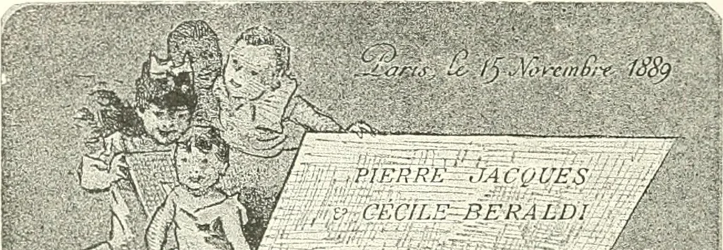 An illustration from XIXe [i.e. Dix-neuvième] siècle (en France); classes - moeurs - usages - costumes - inventions. Ouvrage illustré d'un front. chromotypographique, de 16 planches coloriées aux patrons, de 36 entetes et lettres ornées et de 487 gravures (dont 24 tirées hors texte) d'après les principaux artistes du siècle, 1893, leaf 243