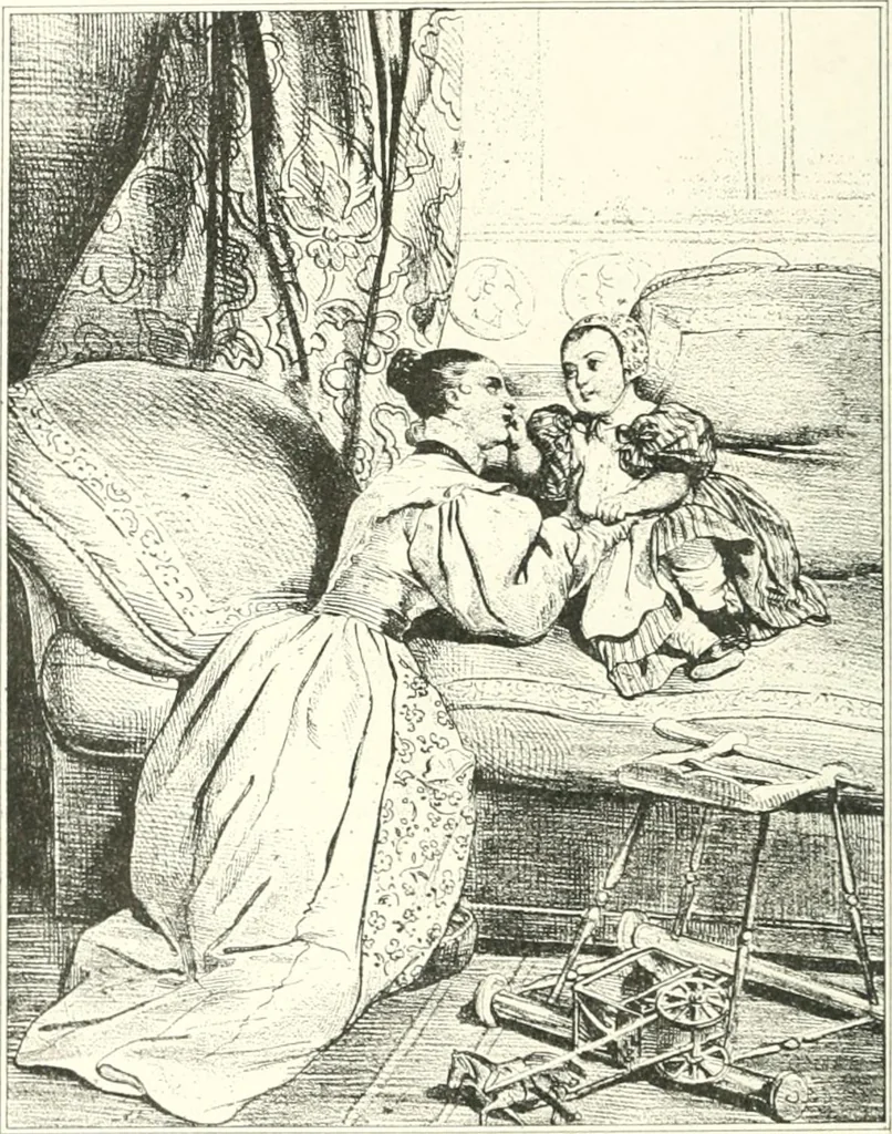 An illustration from XIXe [i.e. Dix-neuvième] siècle (en France); classes - moeurs - usages - costumes - inventions. Ouvrage illustré d'un front. chromotypographique, de 16 planches coloriées aux patrons, de 36 entetes et lettres ornées et de 487 gravures (dont 24 tirées hors texte) d'après les principaux artistes du siècle, 1893, leaf 245