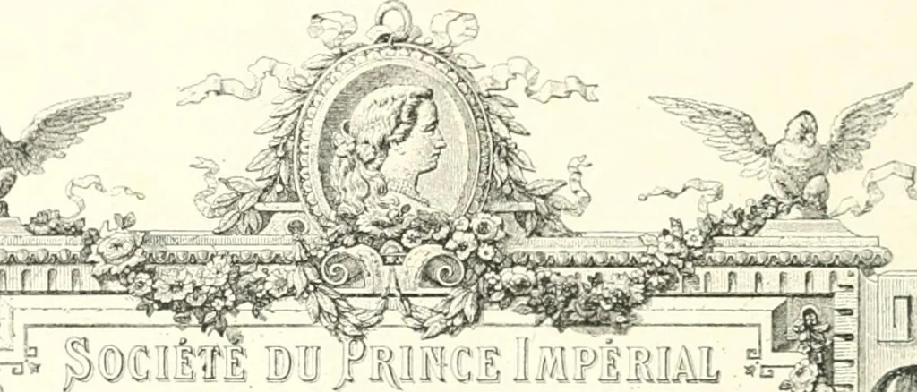 An illustration from XIXe [i.e. Dix-neuvième] siècle (en France); classes - moeurs - usages - costumes - inventions. Ouvrage illustré d'un front. chromotypographique, de 16 planches coloriées aux patrons, de 36 entetes et lettres ornées et de 487 gravures (dont 24 tirées hors texte) d'après les principaux artistes du siècle, 1893, leaf 251
