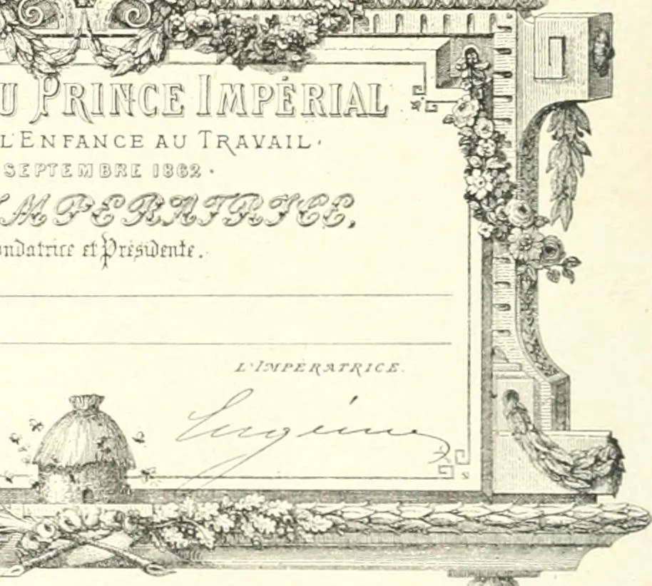 An illustration from XIXe [i.e. Dix-neuvième] siècle (en France); classes - moeurs - usages - costumes - inventions. Ouvrage illustré d'un front. chromotypographique, de 16 planches coloriées aux patrons, de 36 entetes et lettres ornées et de 487 gravures (dont 24 tirées hors texte) d'après les principaux artistes du siècle, 1893, leaf 251