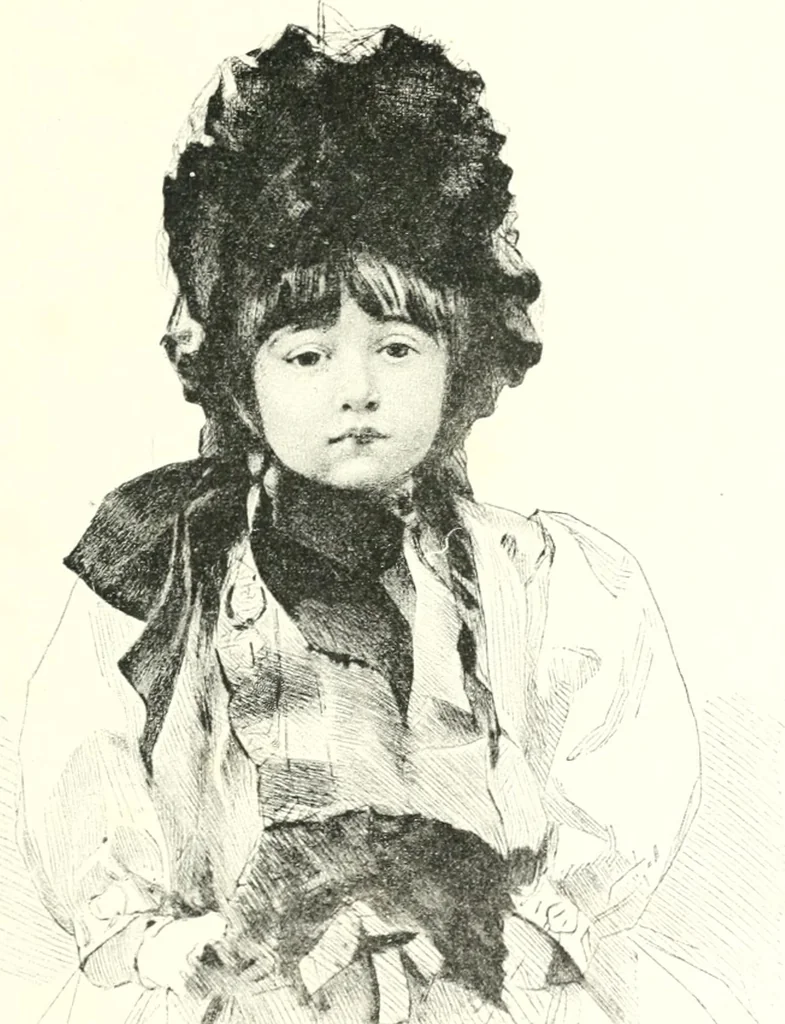 An illustration from XIXe [i.e. Dix-neuvième] siècle (en France); classes - moeurs - usages - costumes - inventions. Ouvrage illustré d'un front. chromotypographique, de 16 planches coloriées aux patrons, de 36 entetes et lettres ornées et de 487 gravures (dont 24 tirées hors texte) d'après les principaux artistes du siècle, 1893, leaf 254