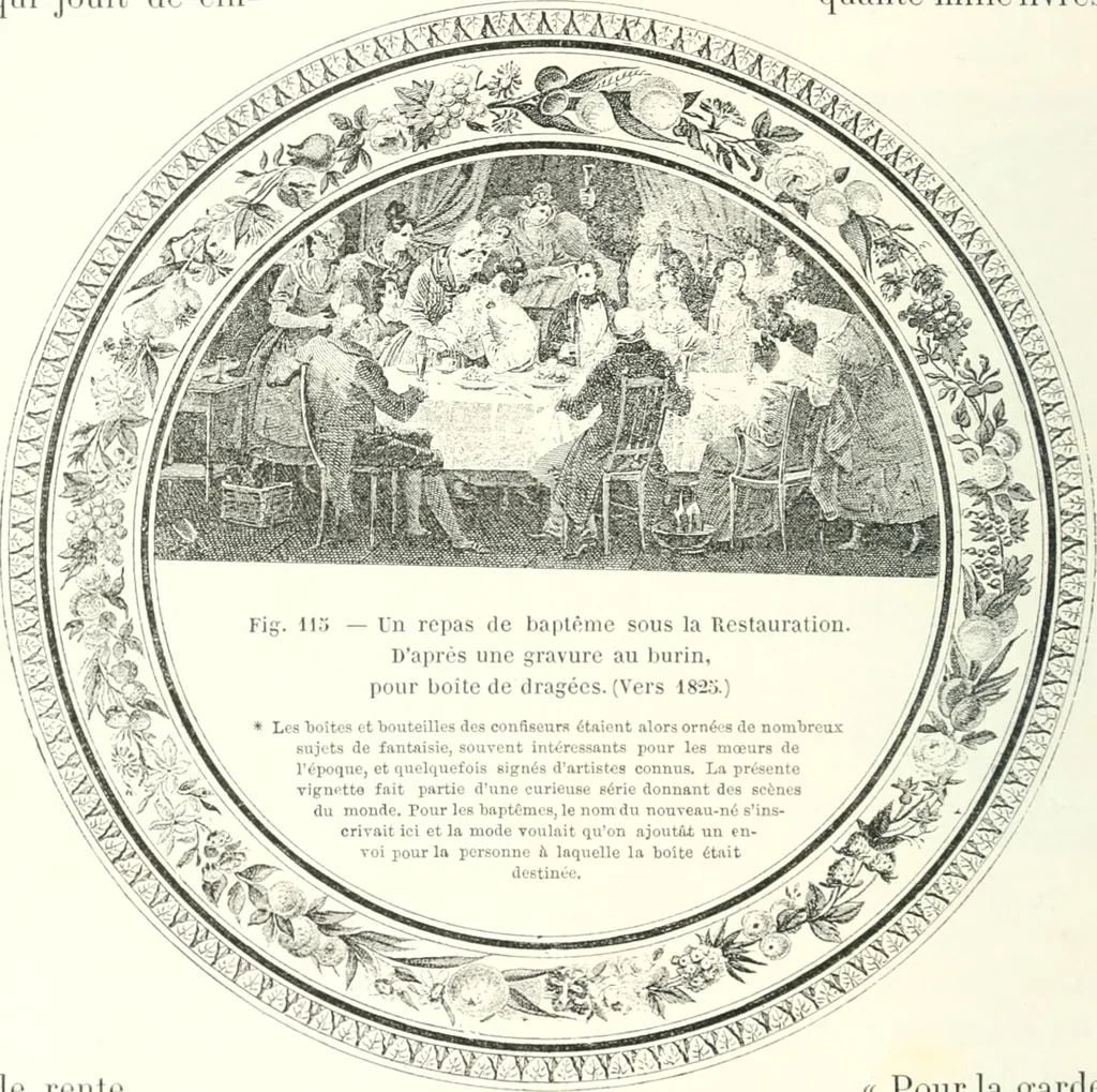An illustration from XIXe [i.e. Dix-neuvième] siècle (en France); classes - moeurs - usages - costumes - inventions. Ouvrage illustré d'un front. chromotypographique, de 16 planches coloriées aux patrons, de 36 entetes et lettres ornées et de 487 gravures (dont 24 tirées hors texte) d'après les principaux artistes du siècle, 1893, leaf 257