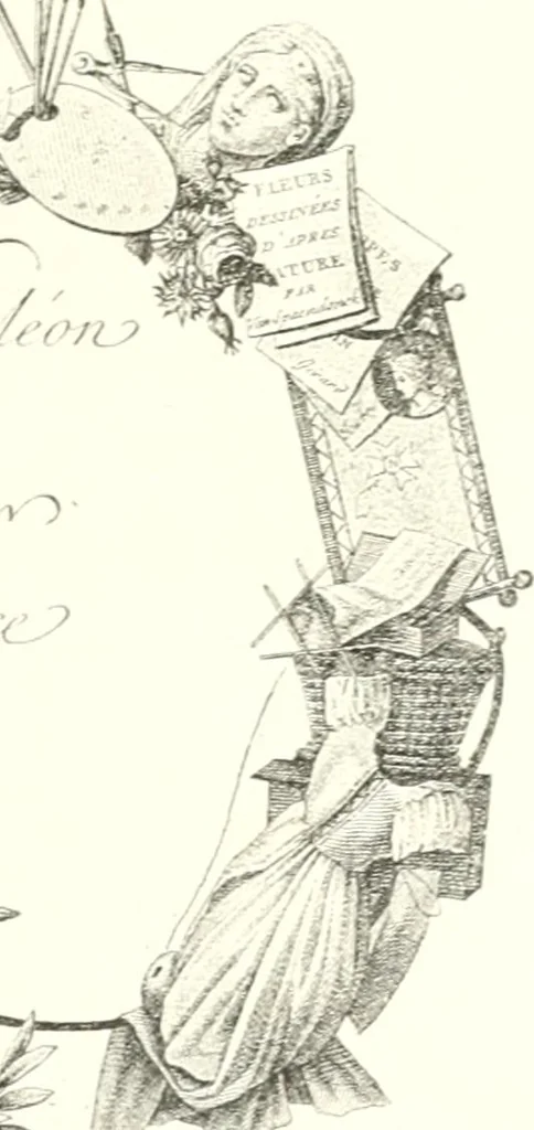 An illustration from XIXe [i.e. Dix-neuvième] siècle (en France); classes - moeurs - usages - costumes - inventions. Ouvrage illustré d'un front. chromotypographique, de 16 planches coloriées aux patrons, de 36 entetes et lettres ornées et de 487 gravures (dont 24 tirées hors texte) d'après les principaux artistes du siècle, 1893, leaf 270