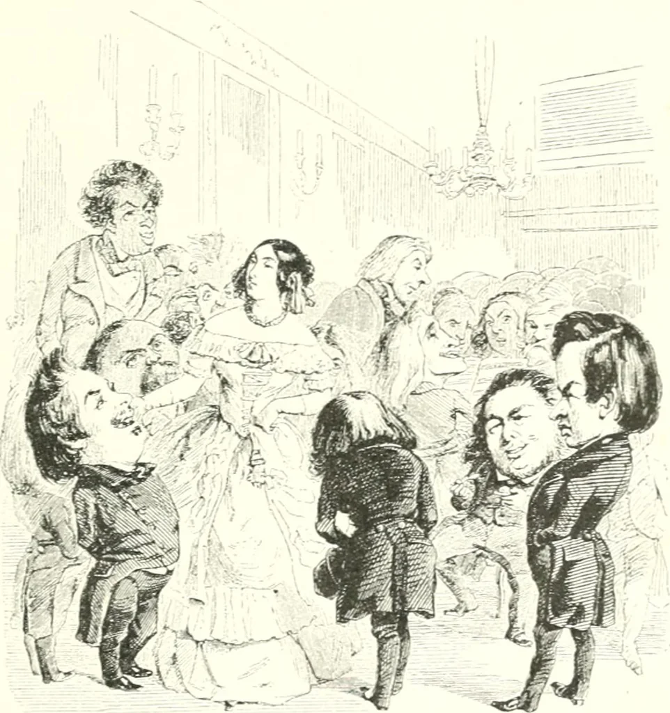 An illustration from XIXe [i.e. Dix-neuvième] siècle (en France); classes - moeurs - usages - costumes - inventions. Ouvrage illustré d'un front. chromotypographique, de 16 planches coloriées aux patrons, de 36 entetes et lettres ornées et de 487 gravures (dont 24 tirées hors texte) d'après les principaux artistes du siècle, 1893, leaf 280