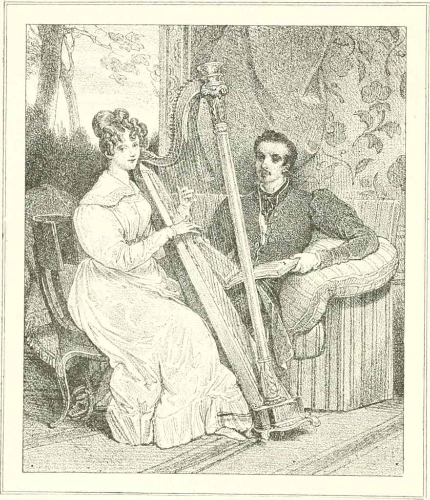 An illustration from XIXe [i.e. Dix-neuvième] siècle (en France); classes - moeurs - usages - costumes - inventions. Ouvrage illustré d'un front. chromotypographique, de 16 planches coloriées aux patrons, de 36 entetes et lettres ornées et de 487 gravures (dont 24 tirées hors texte) d'après les principaux artistes du siècle, 1893, leaf 281