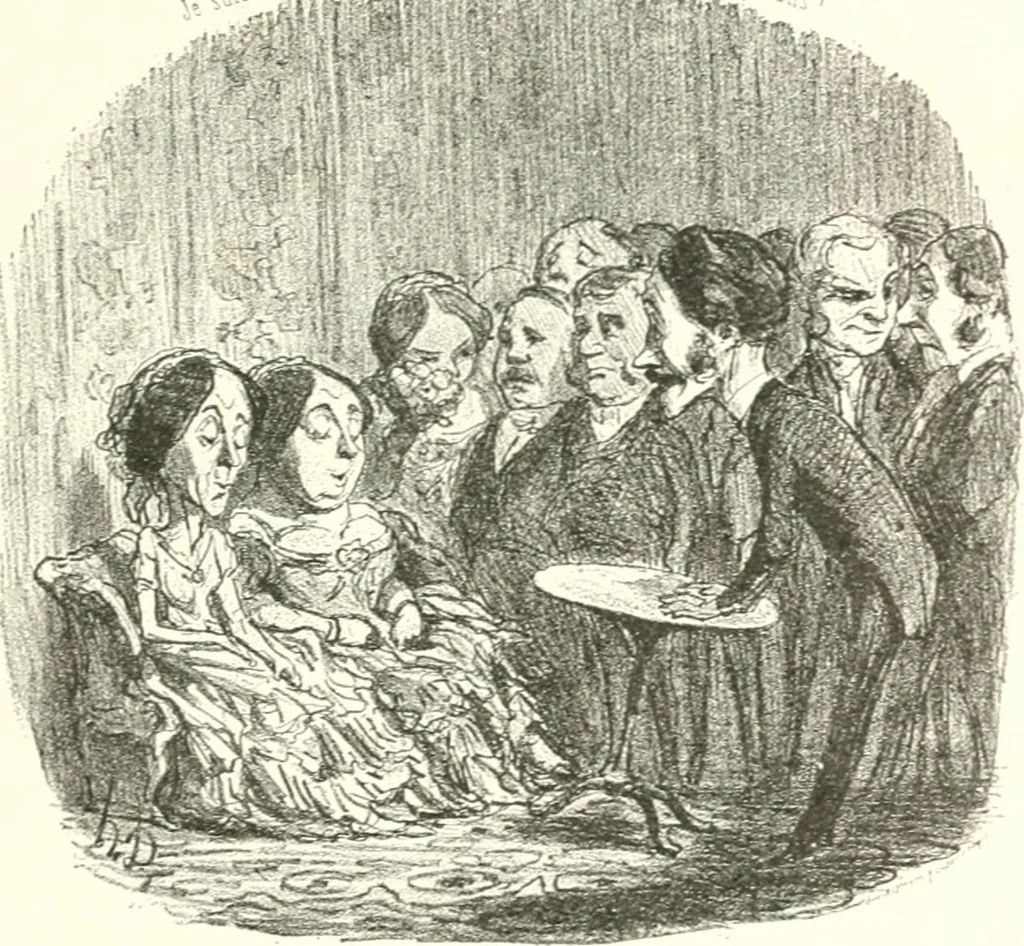 An illustration from XIXe [i.e. Dix-neuvième] siècle (en France); classes - moeurs - usages - costumes - inventions. Ouvrage illustré d'un front. chromotypographique, de 16 planches coloriées aux patrons, de 36 entetes et lettres ornées et de 487 gravures (dont 24 tirées hors texte) d'après les principaux artistes du siècle, 1893, leaf 290