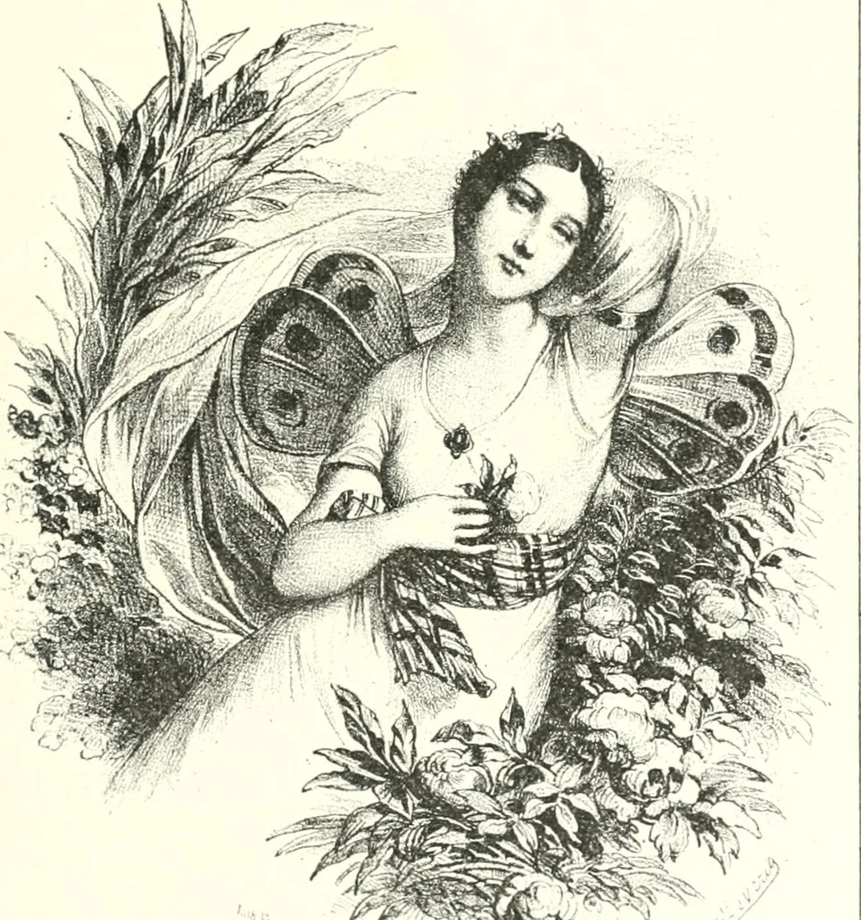 An illustration from XIXe [i.e. Dix-neuvième] siècle (en France); classes - moeurs - usages - costumes - inventions. Ouvrage illustré d'un front. chromotypographique, de 16 planches coloriées aux patrons, de 36 entetes et lettres ornées et de 487 gravures (dont 24 tirées hors texte) d'après les principaux artistes du siècle, 1893, leaf 294