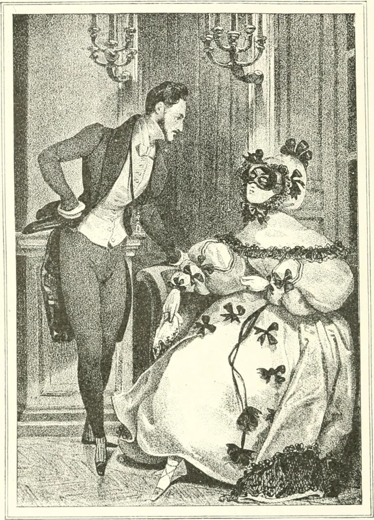 An illustration from XIXe [i.e. Dix-neuvième] siècle (en France); classes - moeurs - usages - costumes - inventions. Ouvrage illustré d'un front. chromotypographique, de 16 planches coloriées aux patrons, de 36 entetes et lettres ornées et de 487 gravures (dont 24 tirées hors texte) d'après les principaux artistes du siècle, 1893, leaf 307