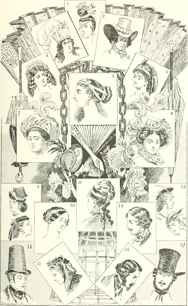 An illustration from XIXe [i.e. Dix-neuvième] siècle (en France); classes - moeurs - usages - costumes - inventions. Ouvrage illustré d'un front. chromotypographique, de 16 planches coloriées aux patrons, de 36 entetes et lettres ornées et de 487 gravures (dont 24 tirées hors texte) d'après les principaux artistes du siècle, 1893, leaf 338