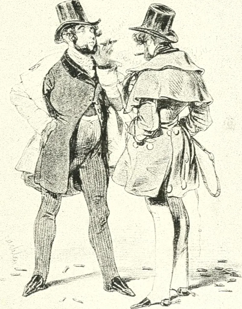 An illustration from XIXe [i.e. Dix-neuvième] siècle (en France); classes - moeurs - usages - costumes - inventions. Ouvrage illustré d'un front. chromotypographique, de 16 planches coloriées aux patrons, de 36 entetes et lettres ornées et de 487 gravures (dont 24 tirées hors texte) d'après les principaux artistes du siècle, 1893, leaf 370