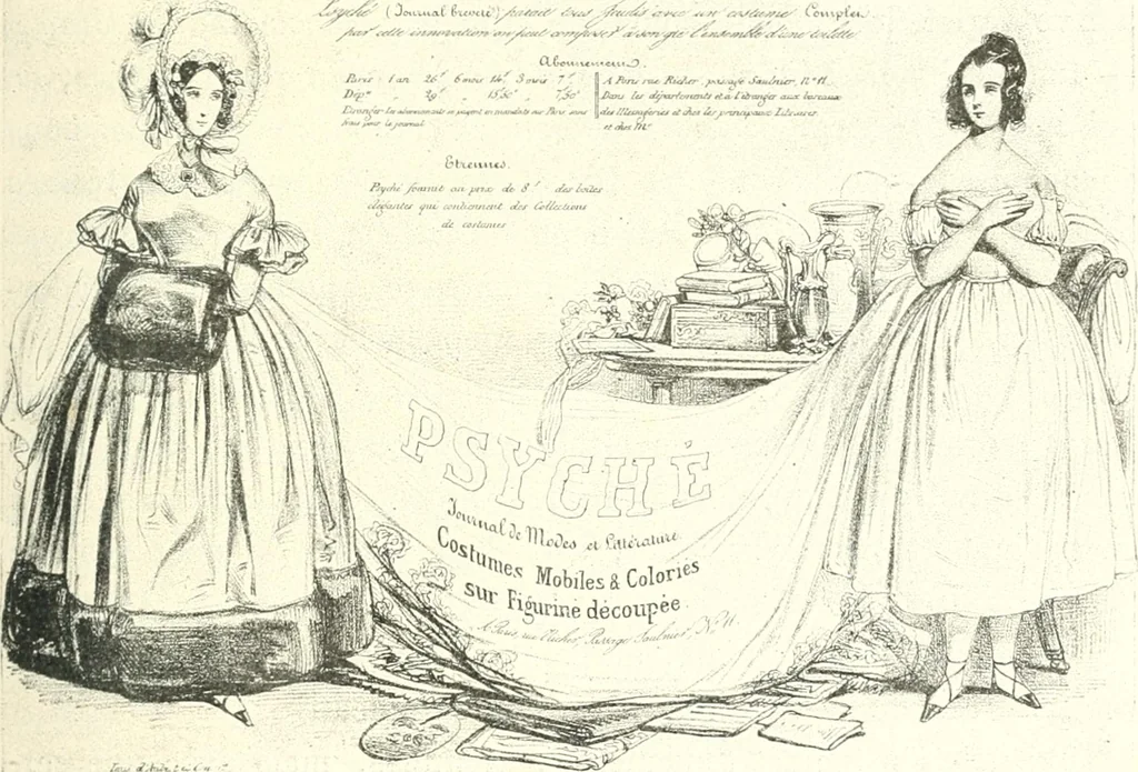 An illustration from XIXe [i.e. Dix-neuvième] siècle (en France); classes - moeurs - usages - costumes - inventions. Ouvrage illustré d'un front. chromotypographique, de 16 planches coloriées aux patrons, de 36 entetes et lettres ornées et de 487 gravures (dont 24 tirées hors texte) d'après les principaux artistes du siècle, 1893, leaf 384