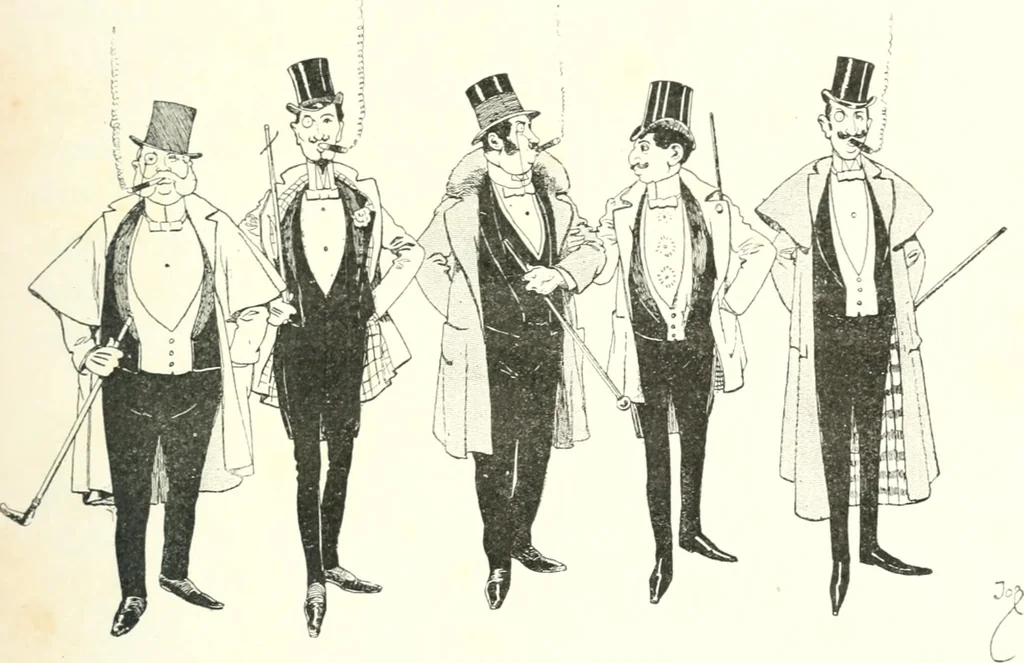 An illustration from XIXe [i.e. Dix-neuvième] siècle (en France); classes - moeurs - usages - costumes - inventions. Ouvrage illustré d'un front. chromotypographique, de 16 planches coloriées aux patrons, de 36 entetes et lettres ornées et de 487 gravures (dont 24 tirées hors texte) d'après les principaux artistes du siècle, 1893, leaf 392