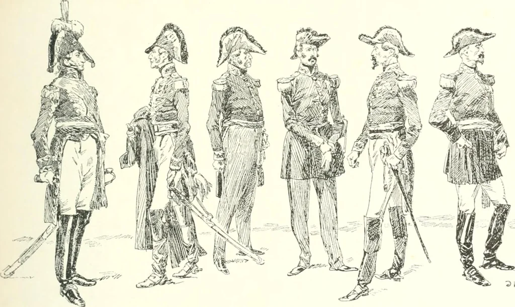 An illustration from XIXe [i.e. Dix-neuvième] siècle (en France); classes - moeurs - usages - costumes - inventions. Ouvrage illustré d'un front. chromotypographique, de 16 planches coloriées aux patrons, de 36 entetes et lettres ornées et de 487 gravures (dont 24 tirées hors texte) d'après les principaux artistes du siècle, 1893, leaf 406
