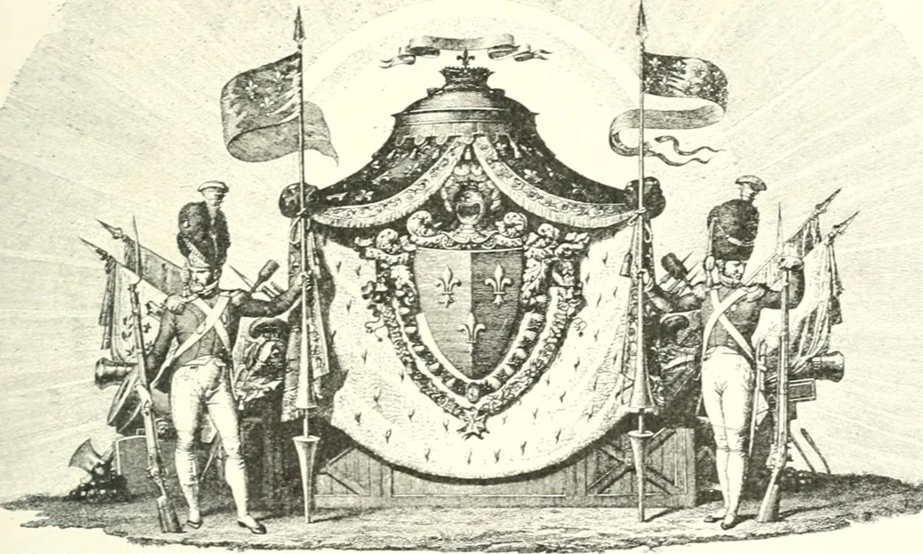 An illustration from XIXe [i.e. Dix-neuvième] siècle (en France); classes - moeurs - usages - costumes - inventions. Ouvrage illustré d'un front. chromotypographique, de 16 planches coloriées aux patrons, de 36 entetes et lettres ornées et de 487 gravures (dont 24 tirées hors texte) d'après les principaux artistes du siècle, 1893, leaf 414