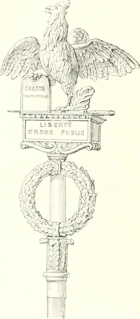 An illustration from XIXe [i.e. Dix-neuvième] siècle (en France); classes - moeurs - usages - costumes - inventions. Ouvrage illustré d'un front. chromotypographique, de 16 planches coloriées aux patrons, de 36 entetes et lettres ornées et de 487 gravures (dont 24 tirées hors texte) d'après les principaux artistes du siècle, 1893, leaf 419