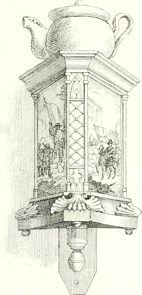 An illustration from XIXe [i.e. Dix-neuvième] siècle (en France); classes - moeurs - usages - costumes - inventions. Ouvrage illustré d'un front. chromotypographique, de 16 planches coloriées aux patrons, de 36 entetes et lettres ornées et de 487 gravures (dont 24 tirées hors texte) d'après les principaux artistes du siècle, 1893, leaf 426
