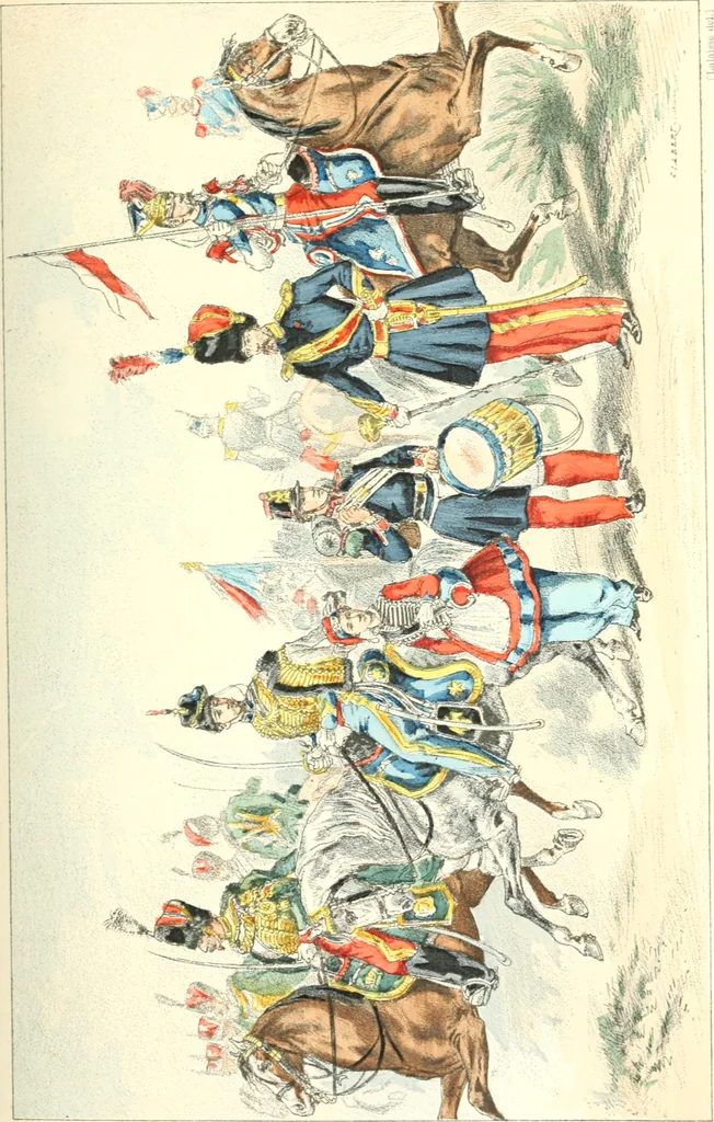 An illustration from XIXe [i.e. Dix-neuvième] siècle (en France); classes - moeurs - usages - costumes - inventions. Ouvrage illustré d'un front. chromotypographique, de 16 planches coloriées aux patrons, de 36 entetes et lettres ornées et de 487 gravures (dont 24 tirées hors texte) d'après les principaux artistes du siècle, 1893, leaf 430