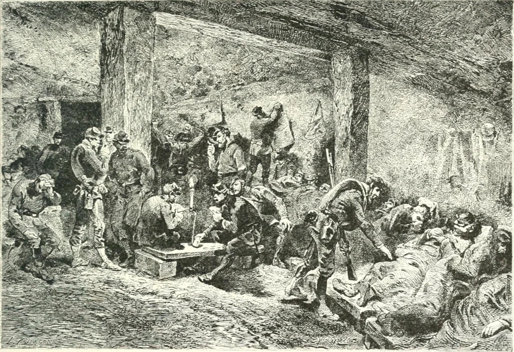 An illustration from XIXe [i.e. Dix-neuvième] siècle (en France); classes - moeurs - usages - costumes - inventions. Ouvrage illustré d'un front. chromotypographique, de 16 planches coloriées aux patrons, de 36 entetes et lettres ornées et de 487 gravures (dont 24 tirées hors texte) d'après les principaux artistes du siècle, 1893, leaf 436
