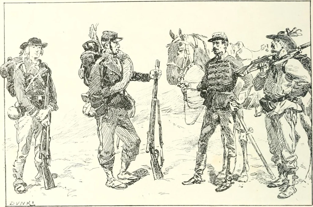 An illustration from XIXe [i.e. Dix-neuvième] siècle (en France); classes - moeurs - usages - costumes - inventions. Ouvrage illustré d'un front. chromotypographique, de 16 planches coloriées aux patrons, de 36 entetes et lettres ornées et de 487 gravures (dont 24 tirées hors texte) d'après les principaux artistes du siècle, 1893, leaf 437
