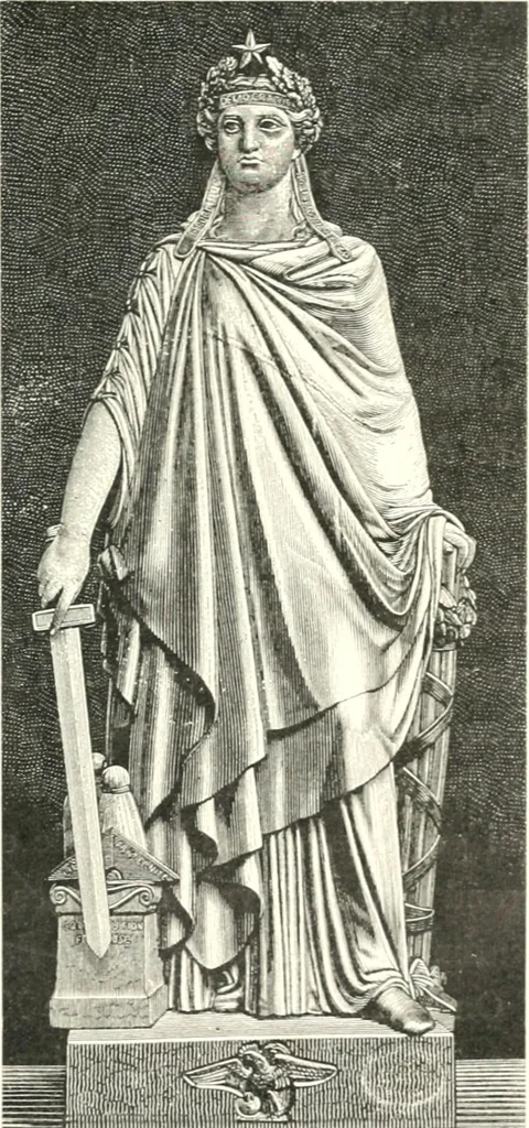 An illustration from XIXe [i.e. Dix-neuvième] siècle (en France); classes - moeurs - usages - costumes - inventions. Ouvrage illustré d'un front. chromotypographique, de 16 planches coloriées aux patrons, de 36 entetes et lettres ornées et de 487 gravures (dont 24 tirées hors texte) d'après les principaux artistes du siècle, 1893, leaf 46
