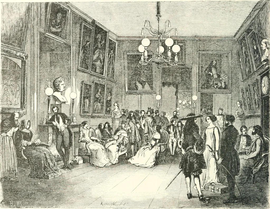 An illustration from XIXe [i.e. Dix-neuvième] siècle (en France); classes - moeurs - usages - costumes - inventions. Ouvrage illustré d'un front. chromotypographique, de 16 planches coloriées aux patrons, de 36 entetes et lettres ornées et de 487 gravures (dont 24 tirées hors texte) d'après les principaux artistes du siècle, 1893, leaf 467
