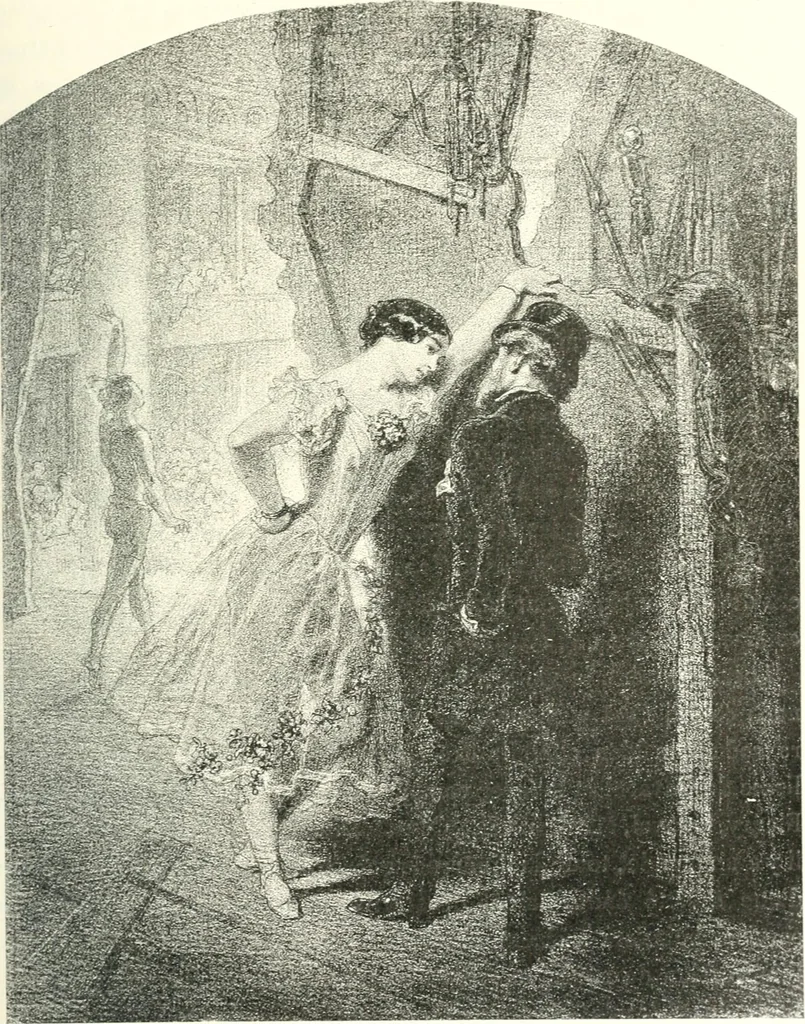 An illustration from XIXe [i.e. Dix-neuvième] siècle (en France); classes - moeurs - usages - costumes - inventions. Ouvrage illustré d'un front. chromotypographique, de 16 planches coloriées aux patrons, de 36 entetes et lettres ornées et de 487 gravures (dont 24 tirées hors texte) d'après les principaux artistes du siècle, 1893, leaf 468