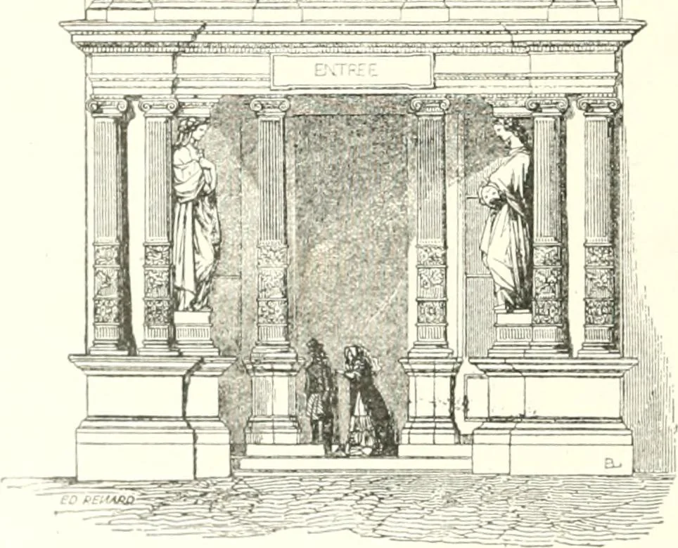An illustration from XIXe [i.e. Dix-neuvième] siècle (en France); classes - moeurs - usages - costumes - inventions. Ouvrage illustré d'un front. chromotypographique, de 16 planches coloriées aux patrons, de 36 entetes et lettres ornées et de 487 gravures (dont 24 tirées hors texte) d'après les principaux artistes du siècle, 1893, leaf 471