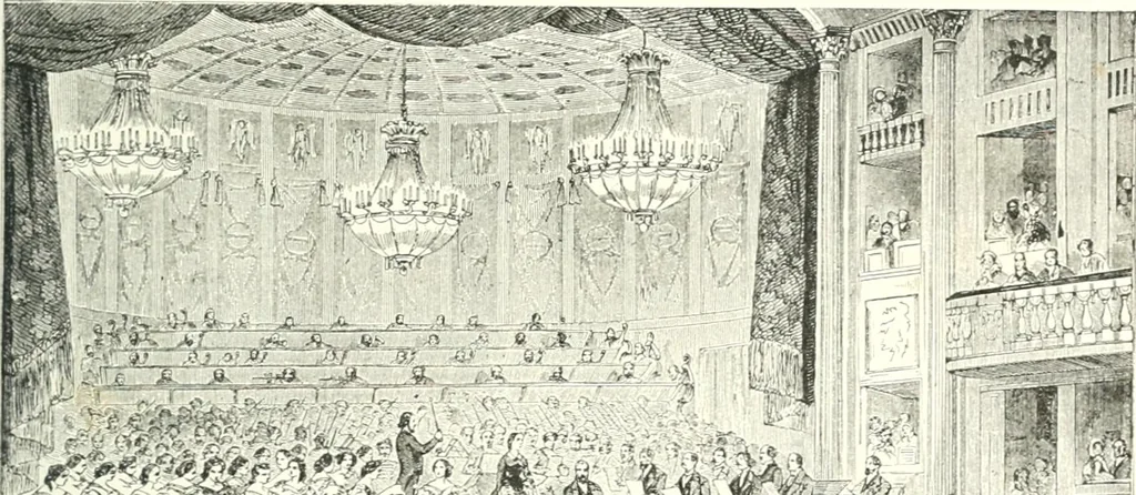 An illustration from XIXe [i.e. Dix-neuvième] siècle (en France); classes - moeurs - usages - costumes - inventions. Ouvrage illustré d'un front. chromotypographique, de 16 planches coloriées aux patrons, de 36 entetes et lettres ornées et de 487 gravures (dont 24 tirées hors texte) d'après les principaux artistes du siècle, 1893, leaf 518