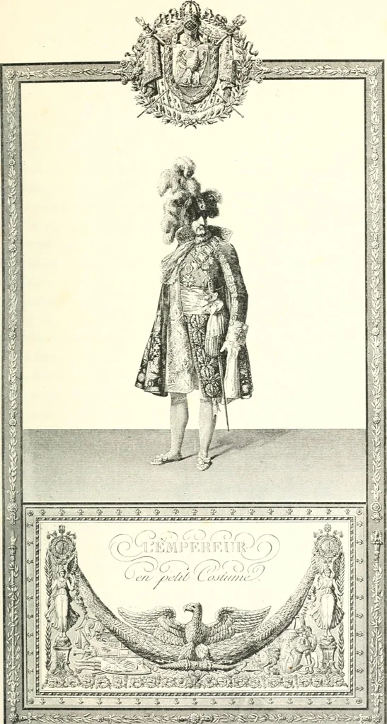 An illustration from XIXe [i.e. Dix-neuvième] siècle (en France); classes - moeurs - usages - costumes - inventions. Ouvrage illustré d'un front. chromotypographique, de 16 planches coloriées aux patrons, de 36 entetes et lettres ornées et de 487 gravures (dont 24 tirées hors texte) d'après les principaux artistes du siècle, 1893, leaf 52
