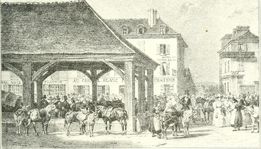 An illustration from XIXe [i.e. Dix-neuvième] siècle (en France); classes - moeurs - usages - costumes - inventions. Ouvrage illustré d'un front. chromotypographique, de 16 planches coloriées aux patrons, de 36 entetes et lettres ornées et de 487 gravures (dont 24 tirées hors texte) d'après les principaux artistes du siècle, 1893, leaf 534