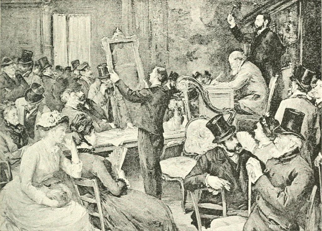 An illustration from XIXe [i.e. Dix-neuvième] siècle (en France); classes - moeurs - usages - costumes - inventions. Ouvrage illustré d'un front. chromotypographique, de 16 planches coloriées aux patrons, de 36 entetes et lettres ornées et de 487 gravures (dont 24 tirées hors texte) d'après les principaux artistes du siècle, 1893, leaf 568