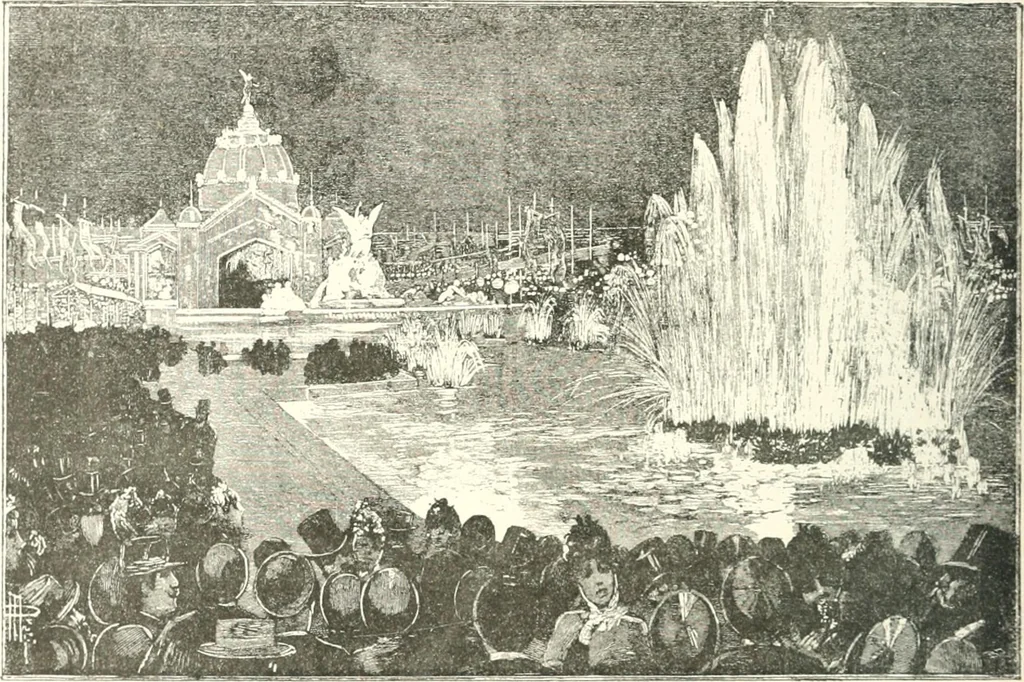 An illustration from XIXe [i.e. Dix-neuvième] siècle (en France); classes - moeurs - usages - costumes - inventions. Ouvrage illustré d'un front. chromotypographique, de 16 planches coloriées aux patrons, de 36 entetes et lettres ornées et de 487 gravures (dont 24 tirées hors texte) d'après les principaux artistes du siècle, 1893, leaf 579