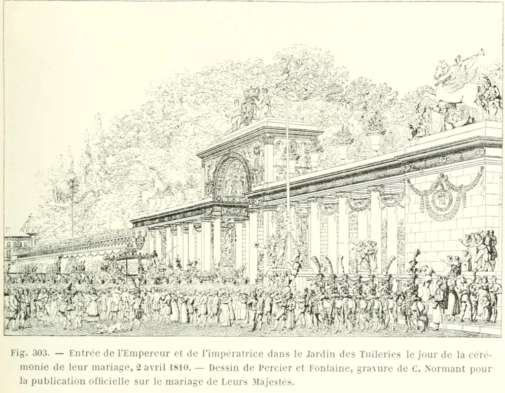 An illustration from XIXe [i.e. Dix-neuvième] siècle (en France); classes - moeurs - usages - costumes - inventions. Ouvrage illustré d'un front. chromotypographique, de 16 planches coloriées aux patrons, de 36 entetes et lettres ornées et de 487 gravures (dont 24 tirées hors texte) d'après les principaux artistes du siècle, 1893, leaf 582