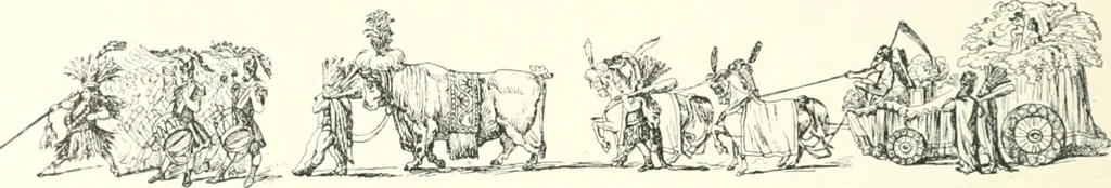 An illustration from XIXe [i.e. Dix-neuvième] siècle (en France); classes - moeurs - usages - costumes - inventions. Ouvrage illustré d'un front. chromotypographique, de 16 planches coloriées aux patrons, de 36 entetes et lettres ornées et de 487 gravures (dont 24 tirées hors texte) d'après les principaux artistes du siècle, 1893, leaf 597