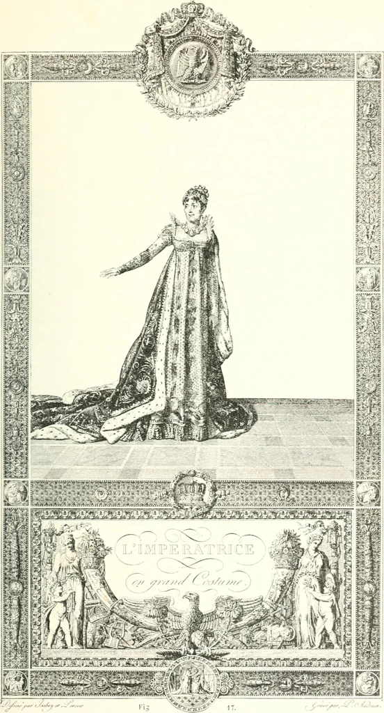An illustration from XIXe [i.e. Dix-neuvième] siècle (en France); classes - moeurs - usages - costumes - inventions. Ouvrage illustré d'un front. chromotypographique, de 16 planches coloriées aux patrons, de 36 entetes et lettres ornées et de 487 gravures (dont 24 tirées hors texte) d'après les principaux artistes du siècle, 1893, leaf 60
