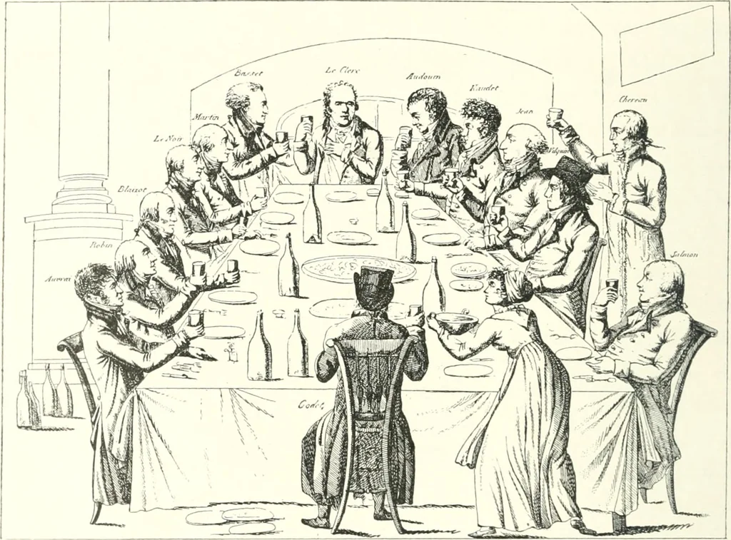 An illustration from XIXe [i.e. Dix-neuvième] siècle (en France); classes - moeurs - usages - costumes - inventions. Ouvrage illustré d'un front. chromotypographique, de 16 planches coloriées aux patrons, de 36 entetes et lettres ornées et de 487 gravures (dont 24 tirées hors texte) d'après les principaux artistes du siècle, 1893, leaf 639